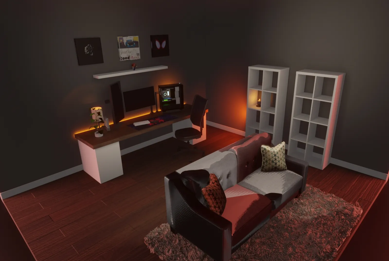 Studio & desk setup — Blender